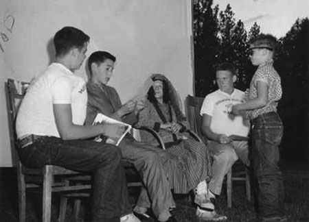 A skit from one of the first camp shows